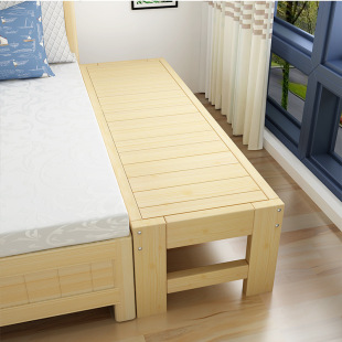 Free Shipping Bed Frame, Widened Bed, Extended Solid Wood Bed, Pine Bed Frame, Single Bed, Children's Double Bed, Spliced ​​Bed