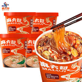 麻六记酸辣粉256g桶装红薯酸辣粉湿粉非油炸粉丝米线方便速食夜宵