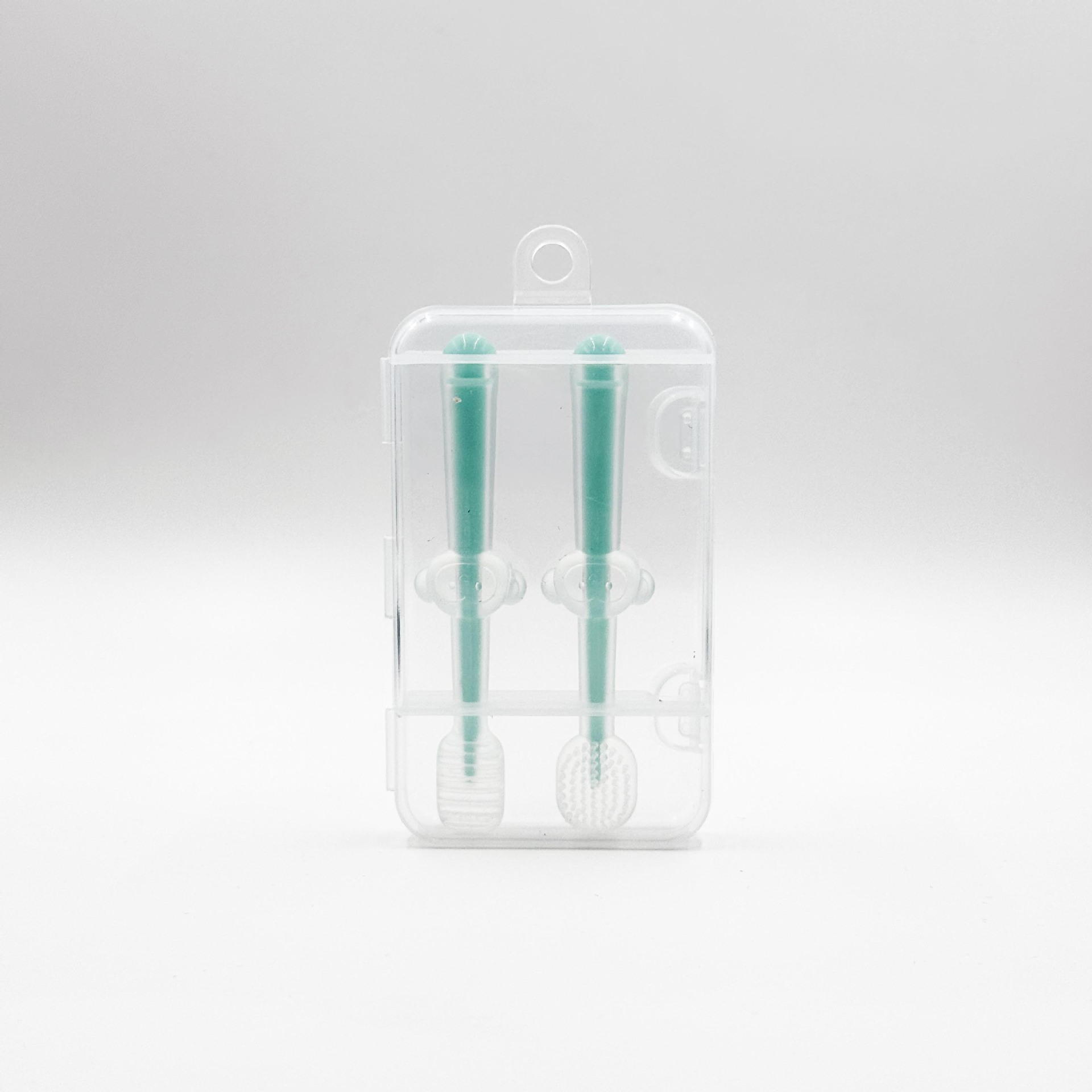 Cepillo de dientes para bebés pezón de silicona bebé recién nacido cepillado 0-1 años de edad revestimiento de lengua combinación de limpieza oral