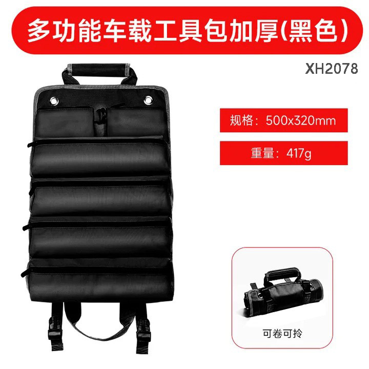 Bolsa de herramientas portátil de gran capacidad para técnicos de instalación, resistente y duradera, multifuncional, para electricistas.