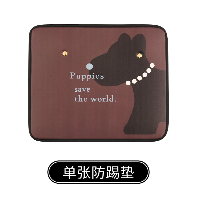 Aika Cute Cartoon Car Seat Back Kick Pad (Chair back anti-kick pad) - necklace-puppy