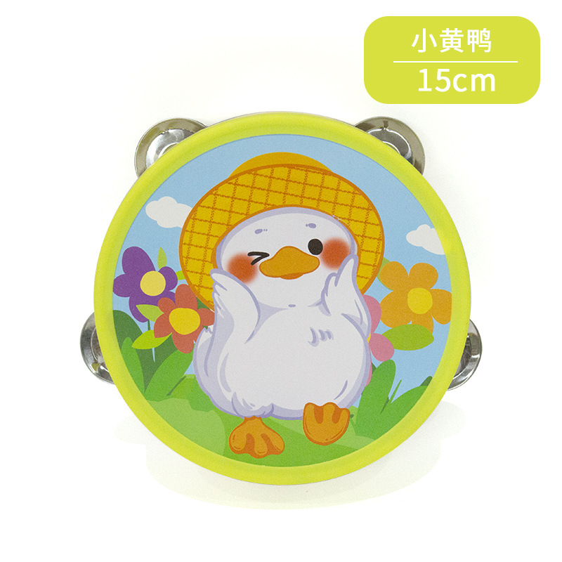 Pandereta de madera Orff Instrumentos musicales Kindergarten Educación temprana Música y accesorios de baile Tambores de mano Tambores de palmaditas al por mayor