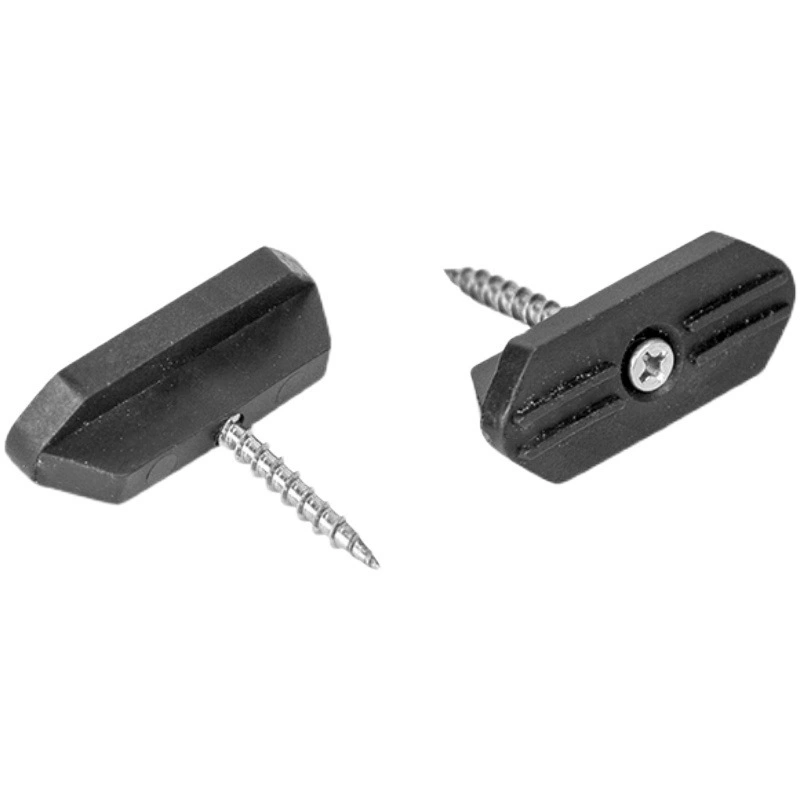 Наружные общие пластиковые аксессуары для деревянного пола карта стопорный винт бесшовная Соединительная застежка из нержавеющей стали Наружная дощатая площадка