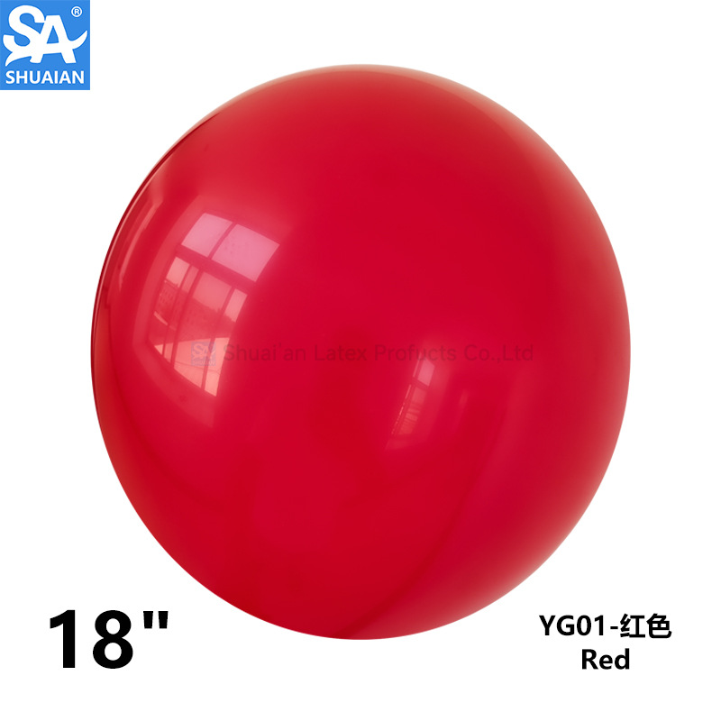 18 inch matte balloon birthday party decoration wedding park ball opening layout suit round big balloon wholesale