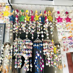 サザエ貝殻風鈴工芸品の飾り飾りのペンダントの屋台の製作記念品の置物DIYサザエ万百