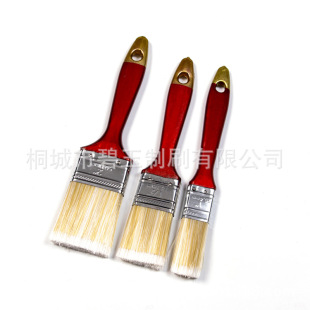 Yellow and White Silk 1 Inch 1.5inch 3inch Multi-Specification Set Plastic Handle Wooden Handle Paint Brush Barbecue Oil Brush