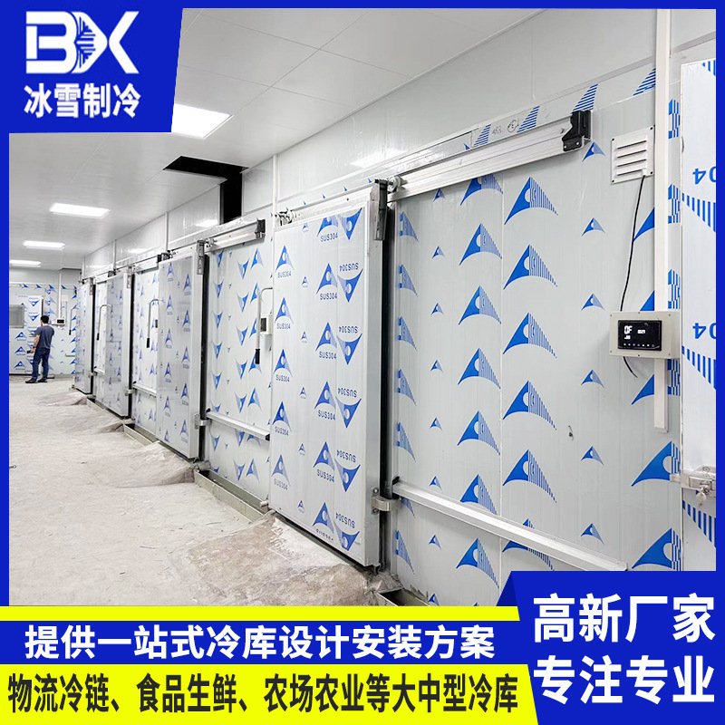大型冷藏库冷冻库 食品厂用低温速冻库设计安装 拍下送灯1盏