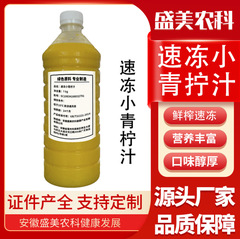速冻小青柠汁餐饮奶茶专用冲调果汁饮品原料冷冻青柠檬浆代加工
