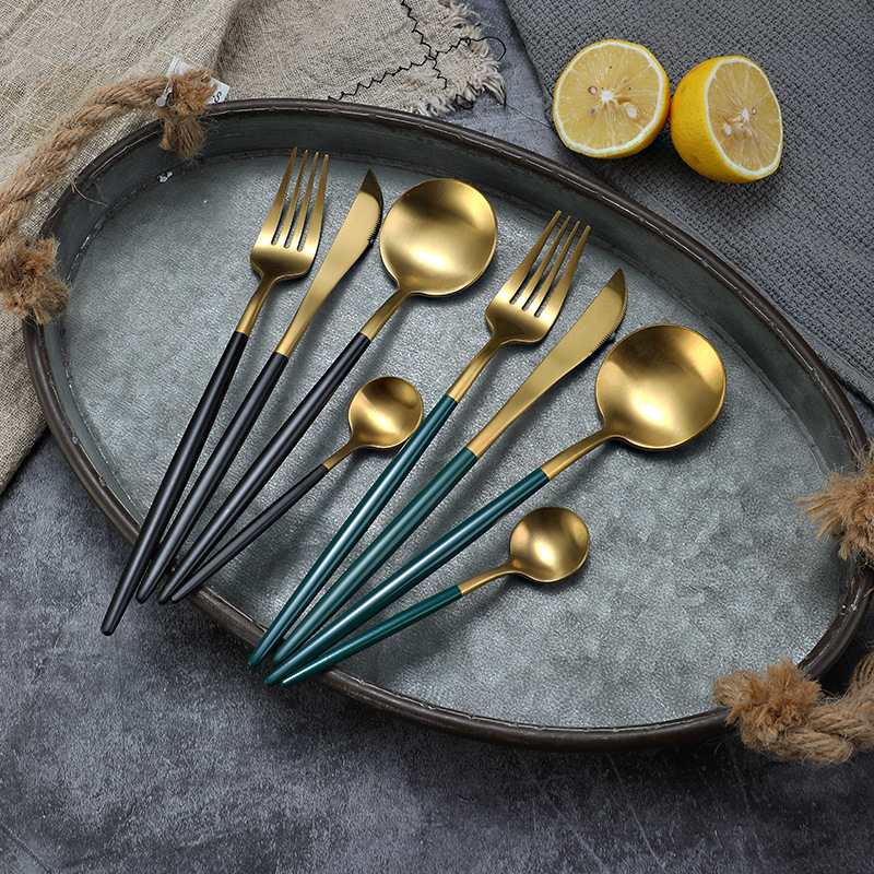 岛奇 Set stainless steel for hotel, creative tableware, 4 piece set