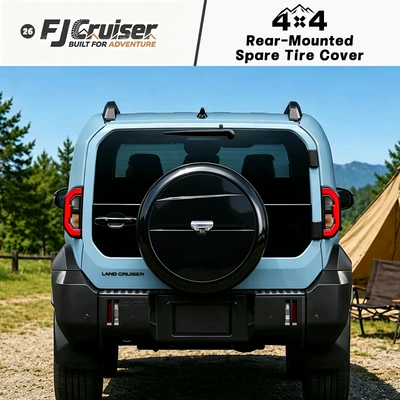 Hard-shell rear-mounted spare Spare wheel cover