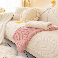 Soft Winter Plush Sofa Cushion, Non-Slip, Simple & Modern, Four-Season Universal, Soft Cotton Velvet Sofa Seat Cushion Cover.