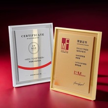 高档金属奖牌定制定做荣誉授权牌制作加盟经销商证书创意奖牌证书