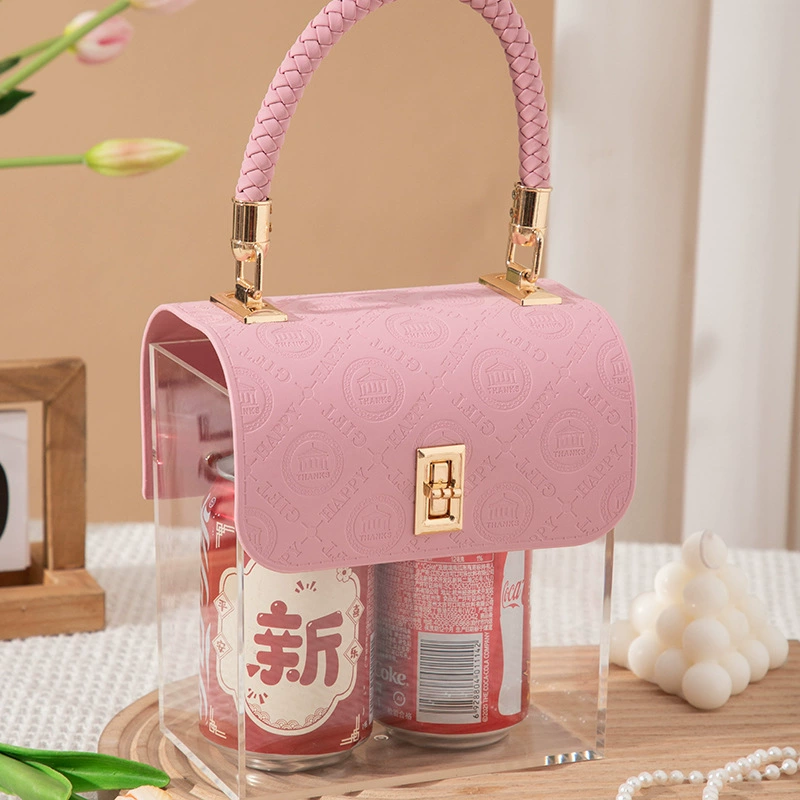Acrylic transparent handheld gift box, set, pack, (Physicals), new collection, light luxury style