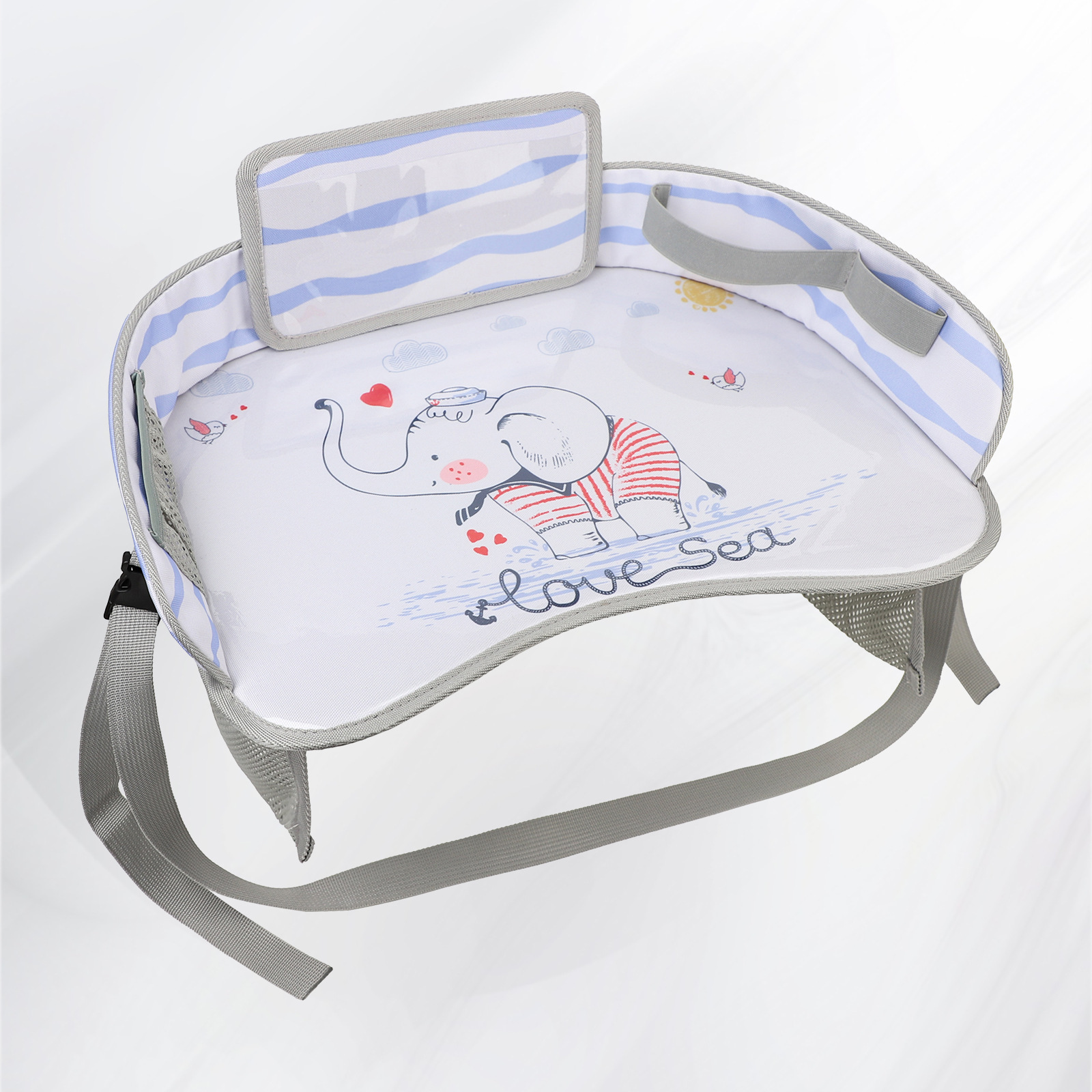 Yinxiu viaje infantil transfronterizo tablero de dibujo coche cochecito silla de comedor plegable tablero de almacenamiento juguetes para bebés image 12