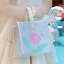 可爱便携大容量化妆包手提袋ins风高颜值伴手礼生日礼物收纳袋子