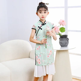 童旗袍;童民族服装;童汉服