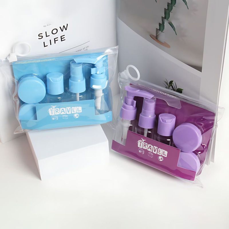 ポータブルトラベルボトルセット プッシュ式化粧品・スキンケア用品 フェイスクリーム・水乳液サンプル 空ボトル スプレーボトル|undefined
