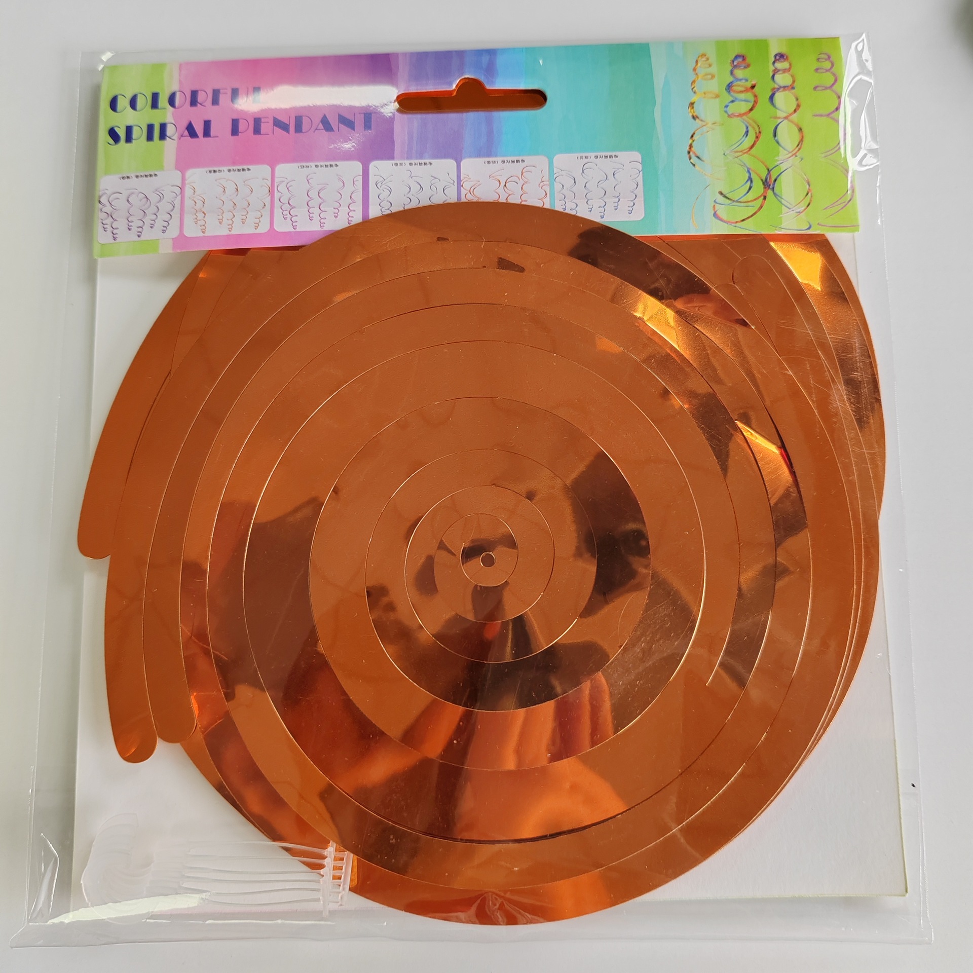 Fiesta transfronteriza doble espiral adornos Año Nuevo cumpleaños tema decoración tienda vórtice Garland lentejuelas colgante al por mayor