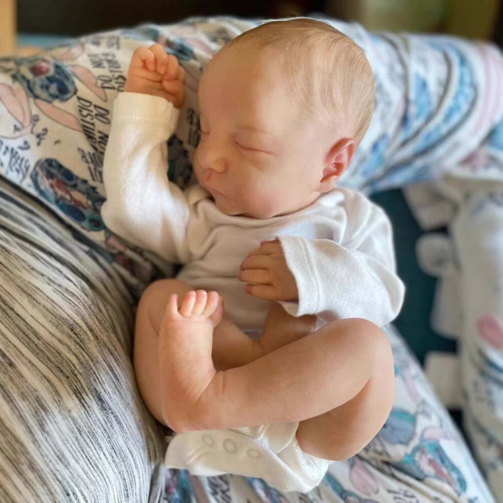 49cm simulación bebé renacido muñeca Levi 3D piel realista bebé
