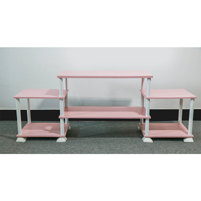Gabinete de televisión rosa pequeño dormitorio moderno mini simple ahorro de espacio televisión madera maciza