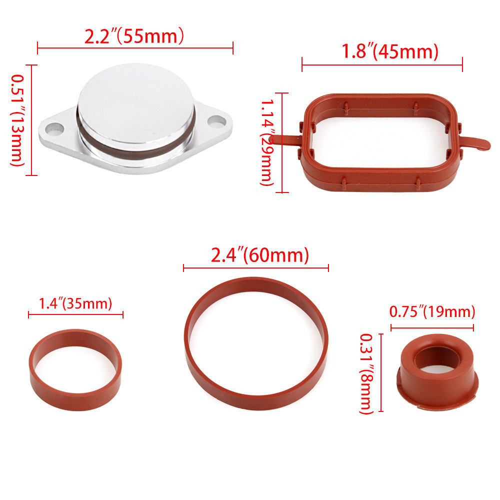 Adecuado para BMW 35 series motor diesel vórtice remolino aleta eliminación kit de reparación en forma de anillo 33mm aleta 22mm