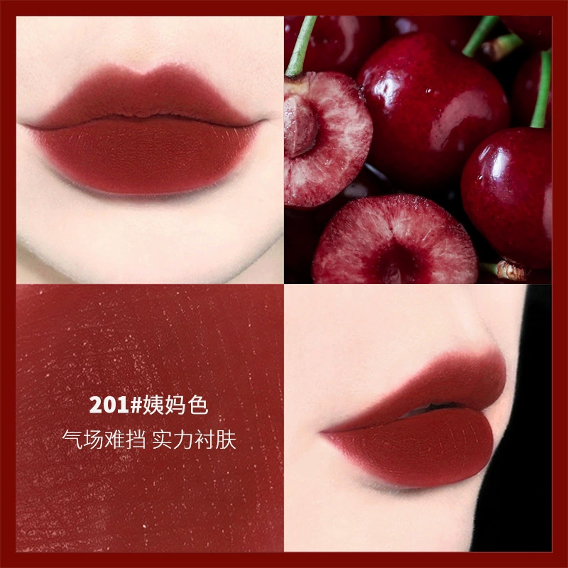 Light and thin matte lipstick, long-term effect