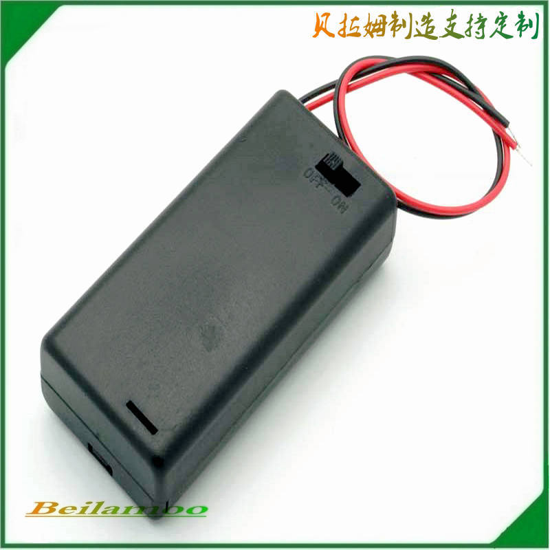 五号两节安全带盖子  5号电池盒  两节五号带盖子电池盒