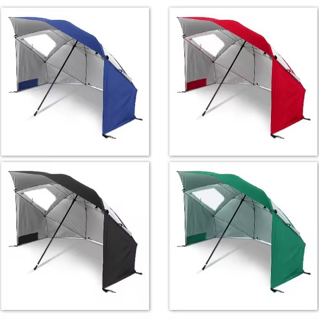 2.4m Portable Beach Tent Umbrella Multifunctional Camping Tent Large Fishing Umbrella Anti-Uv Parasol