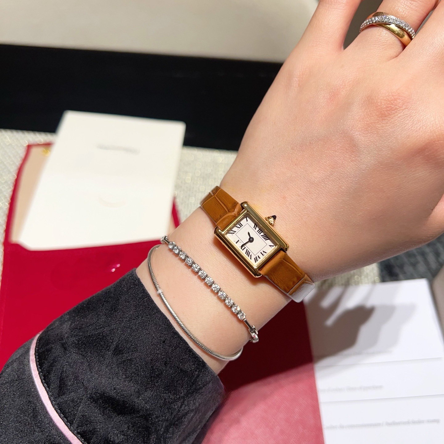 Relógio vintage kaka mini de quartzo para mulher dourado_voghion.com