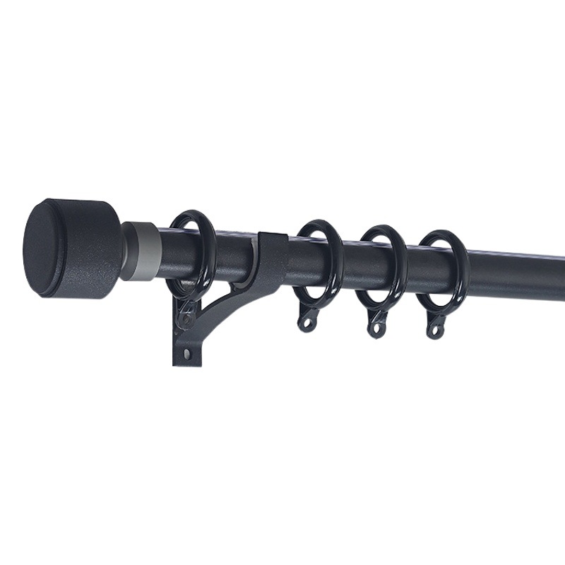 Jinfulong conjunto de villa al por mayor varilla individual doble varilla engrosada mute barra de cortina de aleación de aluminio minimalista moderna varilla romana image 1