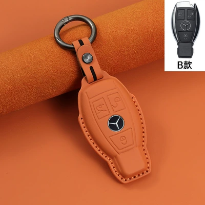 Mercedes-Benz Car Key Cover C260L: Car key bag - orange-type-b