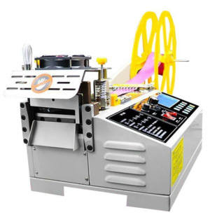 Velcro zipper hot and cold belt cutting machine automatic ribbon webbing computer belt cutting machine elastic belt leather belt cutting machine