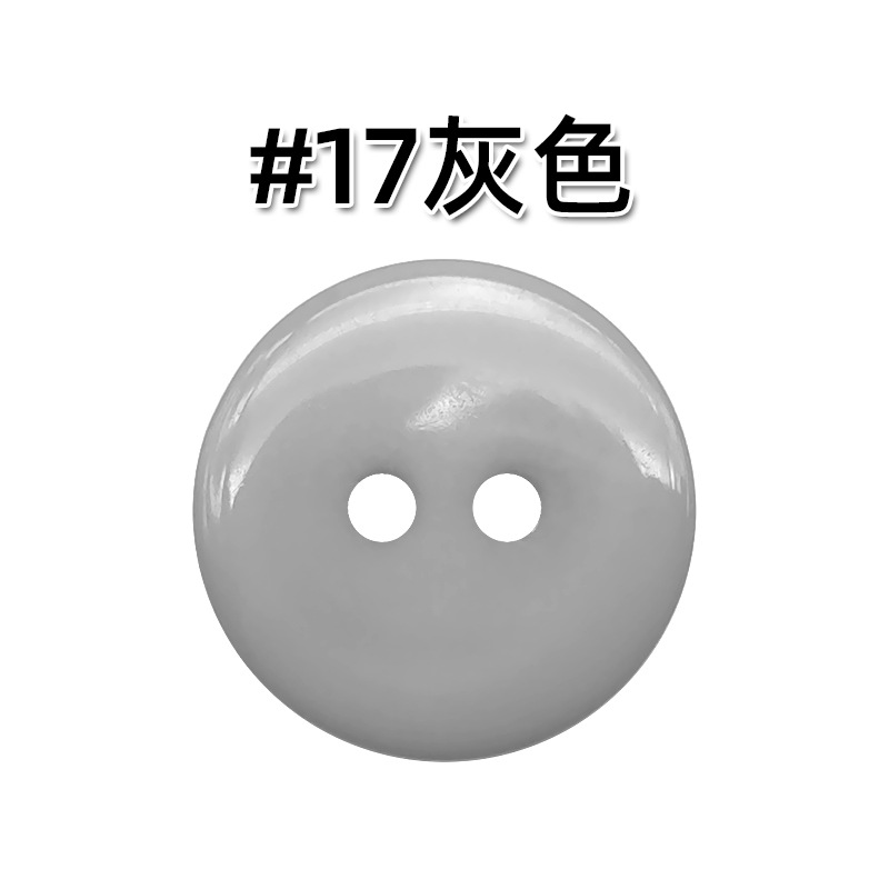 Resina de color de dos ojos Botón de pan suéter de cachemira de color caramelo botón de la camisa de los niños botón de la etiqueta engomada hecha a mano