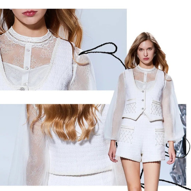 Light Luxury Niche Designer Brand Withdrawal Discount Women's Clothing Supply BaisBCVOGA24 Spring and Summer Live Broadcast Room Wholesale