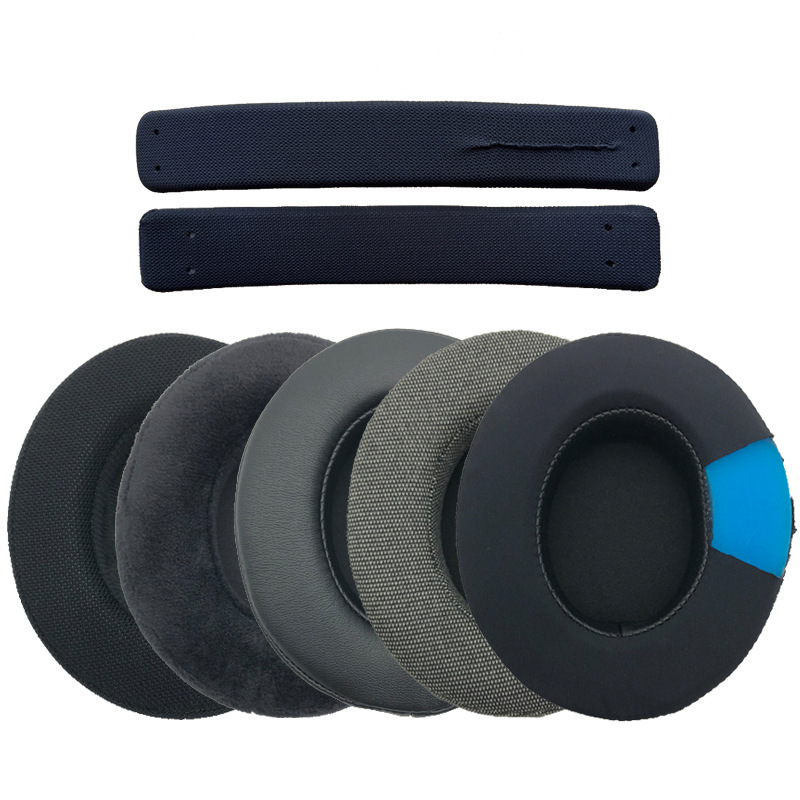 Suitable for Philips Shp9500 Headphone Covers, Shp9600 Sponge Covers, Ear Pads, Leather Covers, Headband Pads