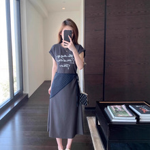 小众设计 减龄收腰T恤裙款气质感长款连衣裙夏女2025新006