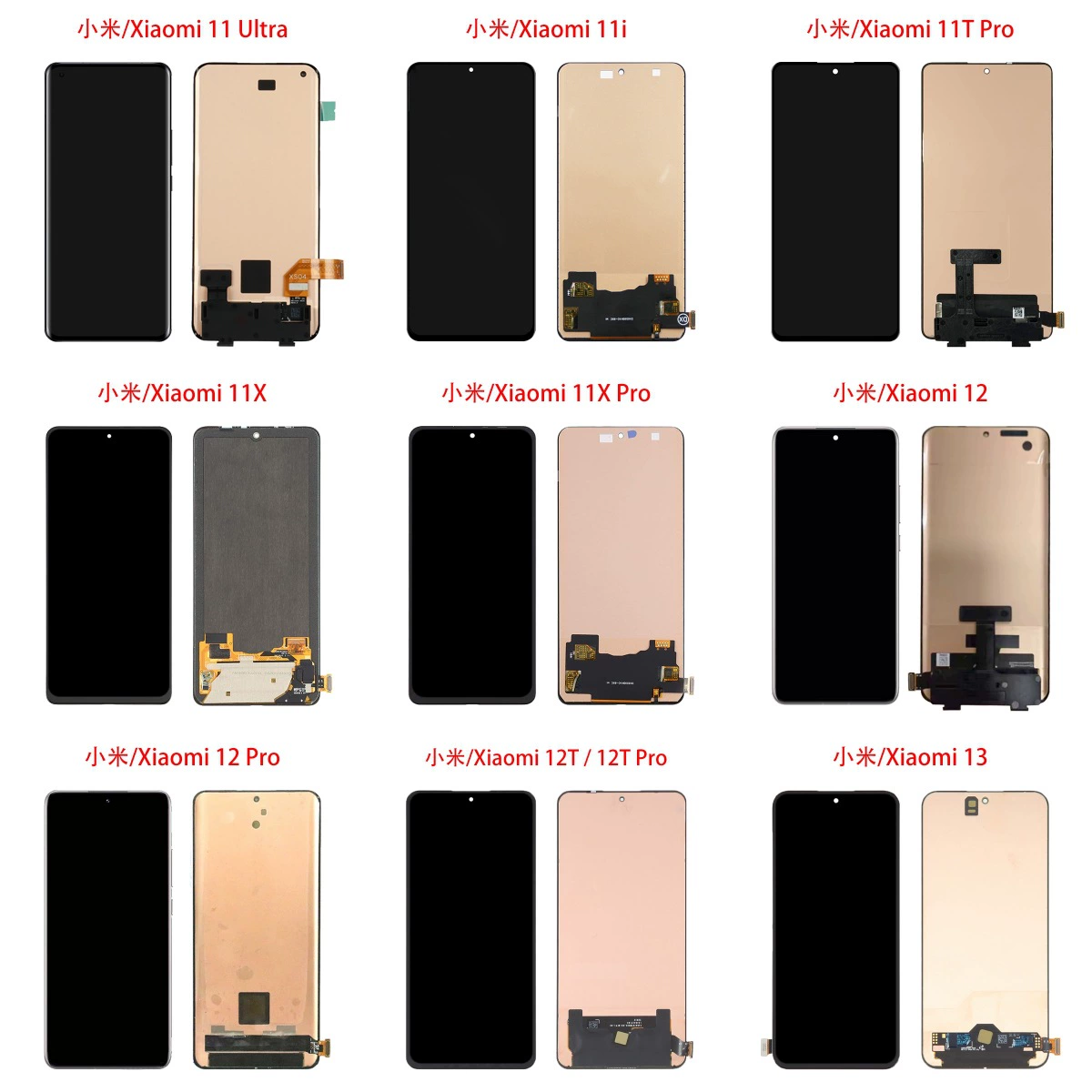 Подходит для Xiaomi 10 11 Lite 12Pro 13 14 сборка экрана мобильного телефона сенсорный дисплей