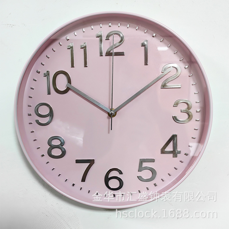12 pulgadas 30CM moderno reloj de pared minimalista estereoscópico digital creativo reloj de pared redondo comercio exterior exportación fabricante de reloj de cuarzo