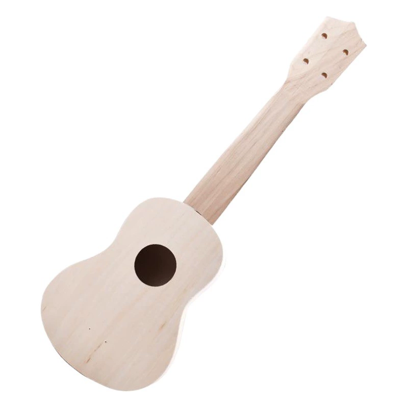 Собранный укулеле DIY маленькая гитара ручной работы самодельный материал сумка расписана ручная роспись деревянные граффити