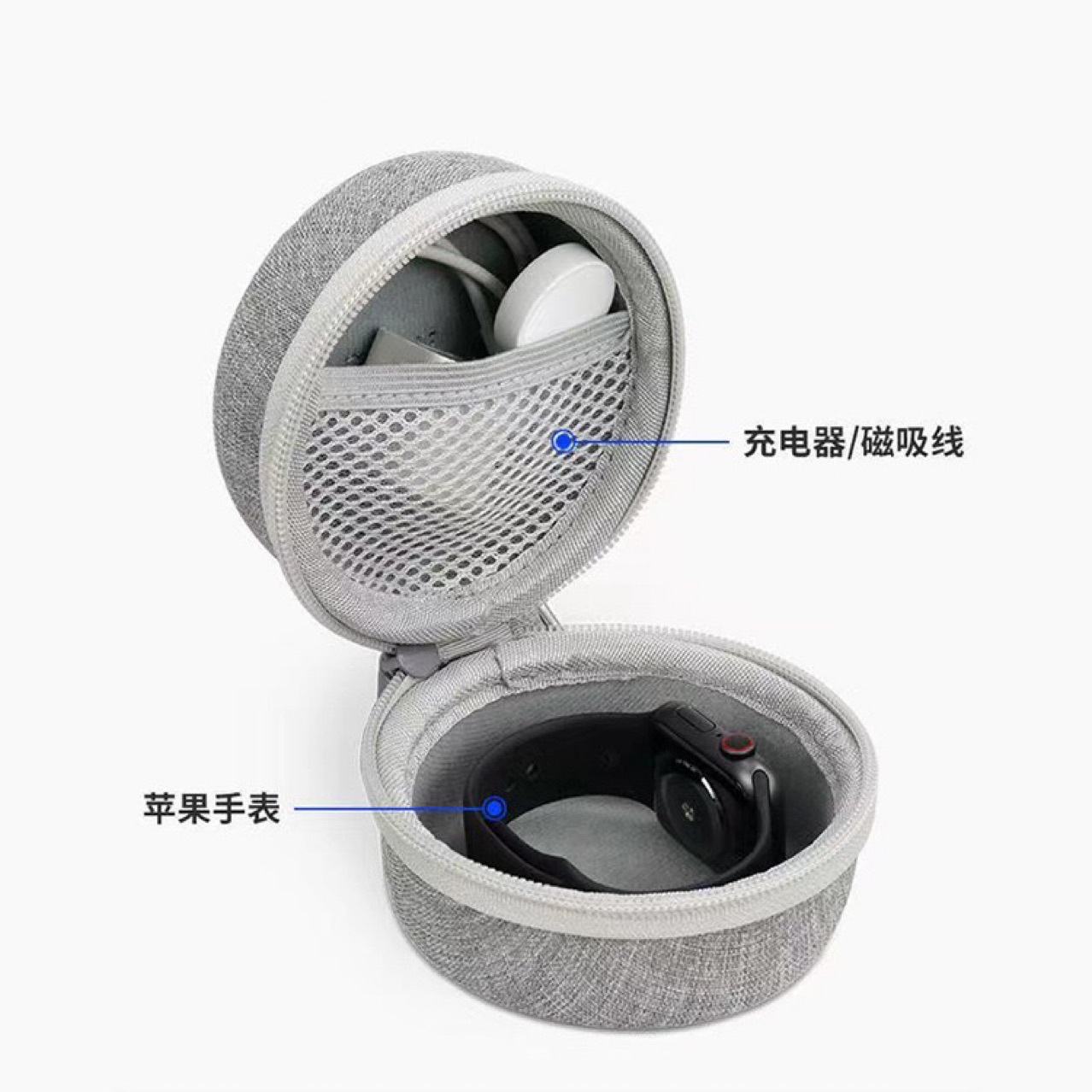 适用于苹果Apple Watch手表收纳包EVA硬壳通用手表包手表盒