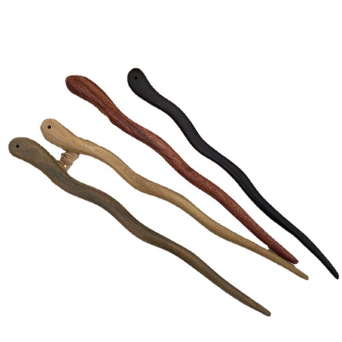 Simple antique style ~ sandalwood hairpin for women, high-end hairpin, elegant hairpin,  new cheongsam accessories