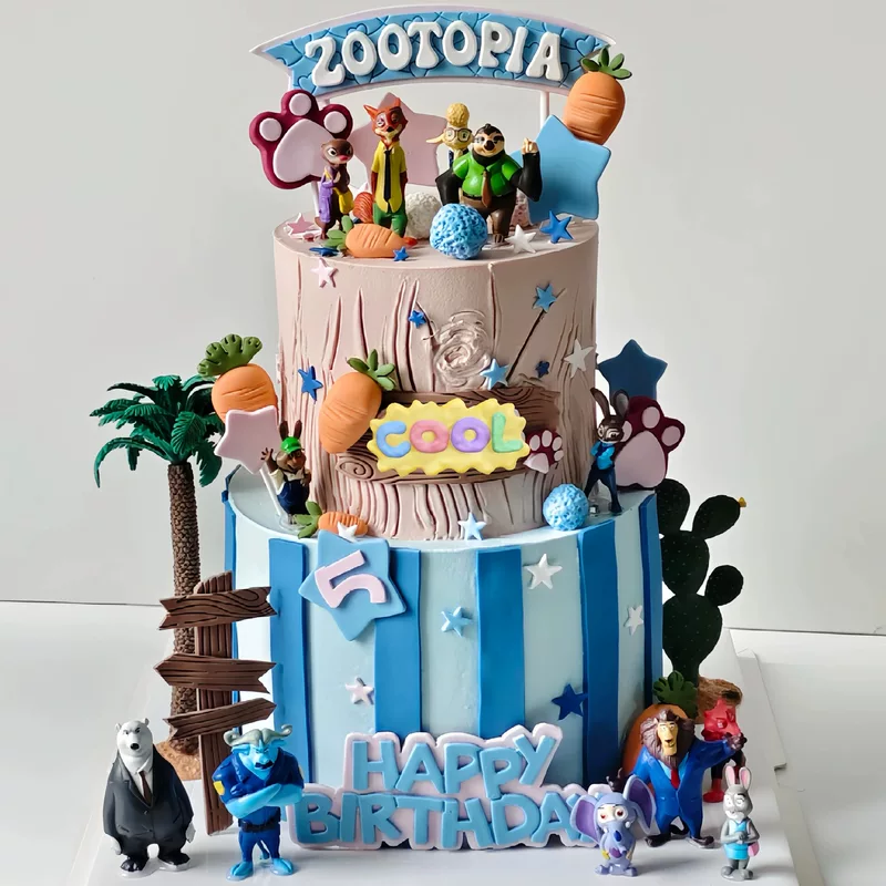Фигурки для торта «Зверополис» 12 шт