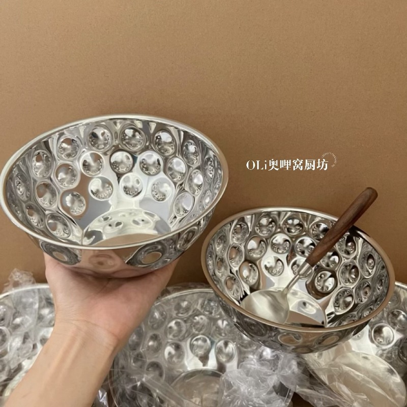 316不锈钢沙拉料理盆碗盆洗菜和面打蛋家用厨房凉拌烘焙碗备菜碗|undefined