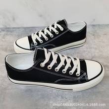 DDOO批发2021春夏季男士帆布鞋小黑色鞋子百搭布鞋原宿经典子8023