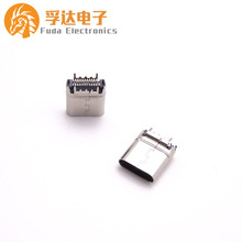 TYPE-C 24Pĸ�� TYPE-C���Nĸ��180��ֱ��ʽSMT�p��� ����