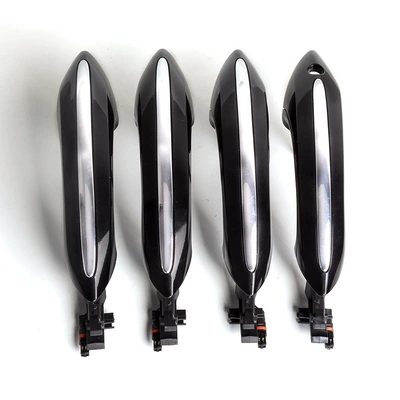 handle 51217231931, Armrest, handle, handle - 4-piece-set-black-with-lamp