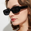 Square sunglasses, fashionable glasses, European style, simple and elegant design, 2023 collection, punk style, wholesale