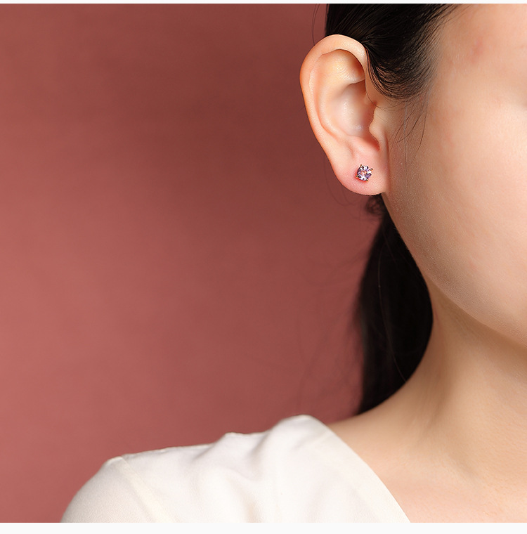Dây chuyền bạc 925 pha lê vàng tối giản — Pha lê vàng chi tiết 6