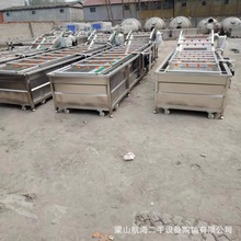 供应果蔬气泡清洗机 生鲜食品周转筐塑料周转筐清洗线 果蔬消毒机
