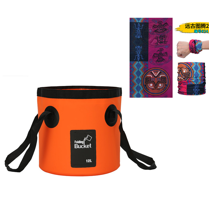 新型手提げ旅行袋釣り桶折り畳みバケツバッグ屋外便利旅行洗車バケツ屋外防水袋